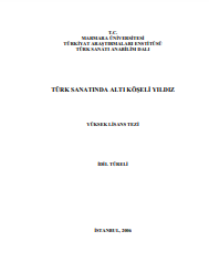 Türk sanatında altı köşeli yıldız